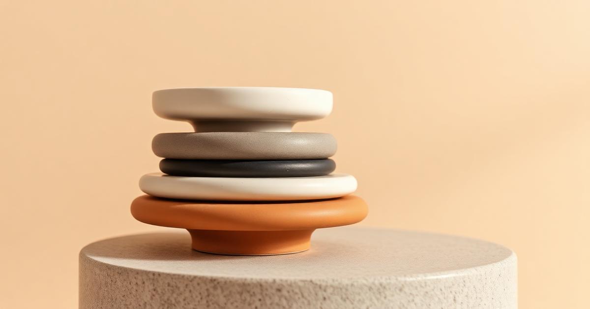 Cover: stacked ceramic discs representing combined programmes