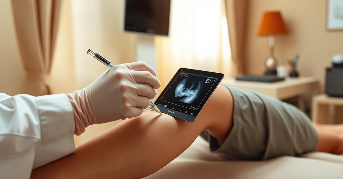 Cover: an ultrasound-guided precision knee injection