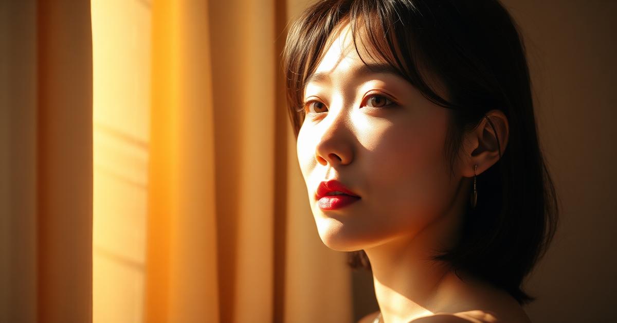 Cover: sunlight on a face, representing UV skin ageing
