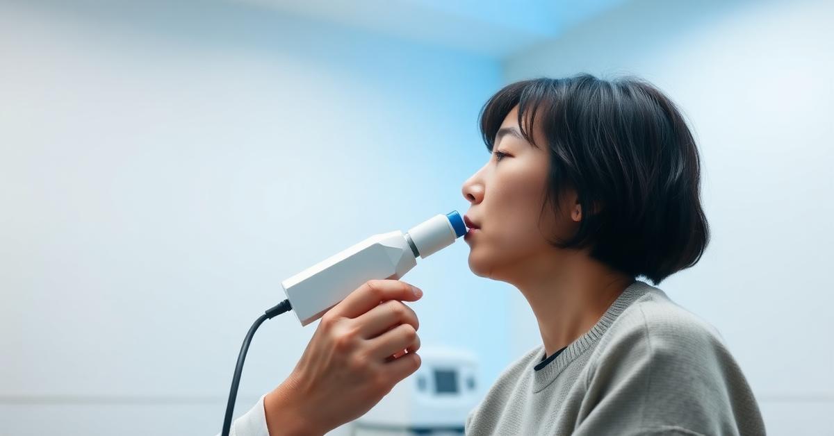 Cover: a spirometry lung function test