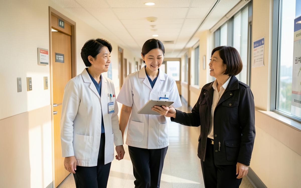 Cover image for Patient care while you are in Korea: what the team actually does
